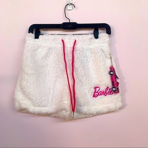 Faux Shearling Barbie Shorts, Size: Small